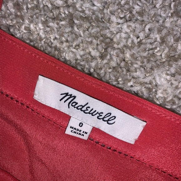 Madewell Red / Orange Tank top size 0 - Picture 6 of 8